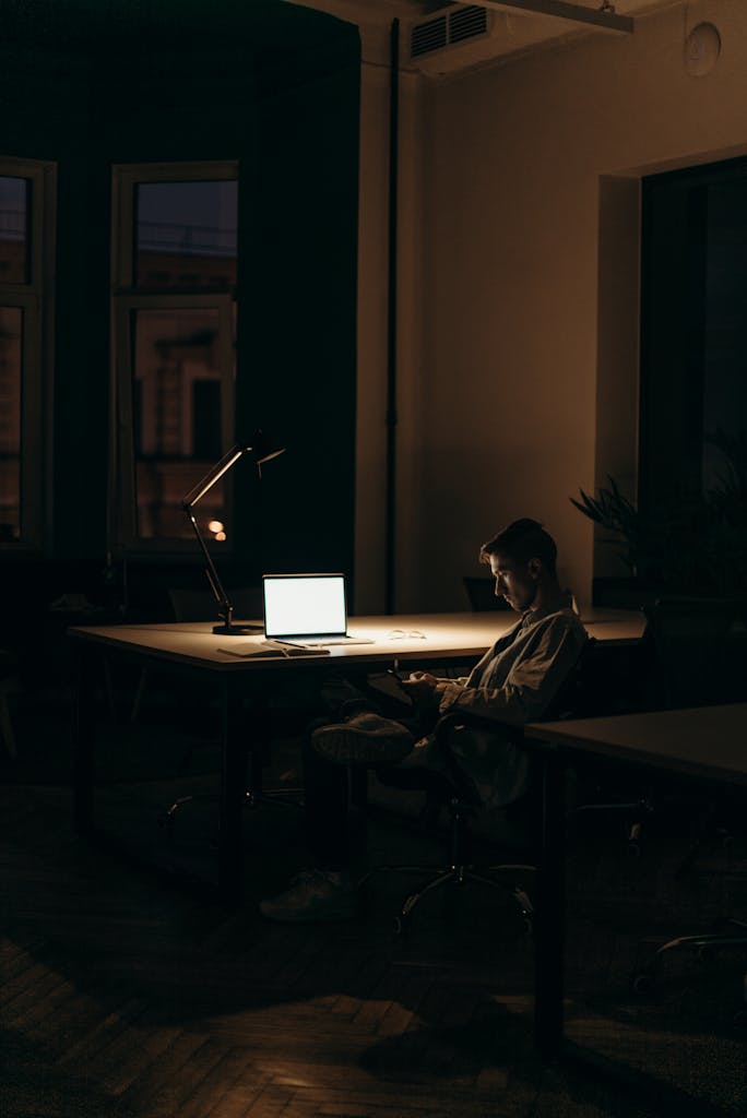 Business owner waiting for web design to bring clients with local seo
